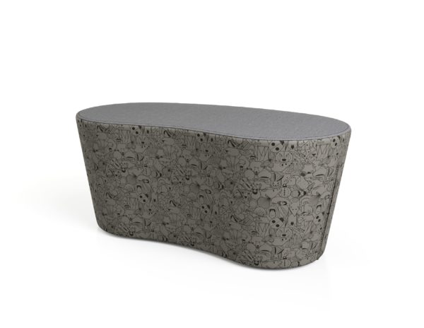 Flowform Bean Bench - Small