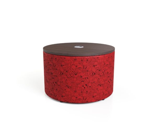 Flowform® Learn Lounge Ottoman + Surface w/power