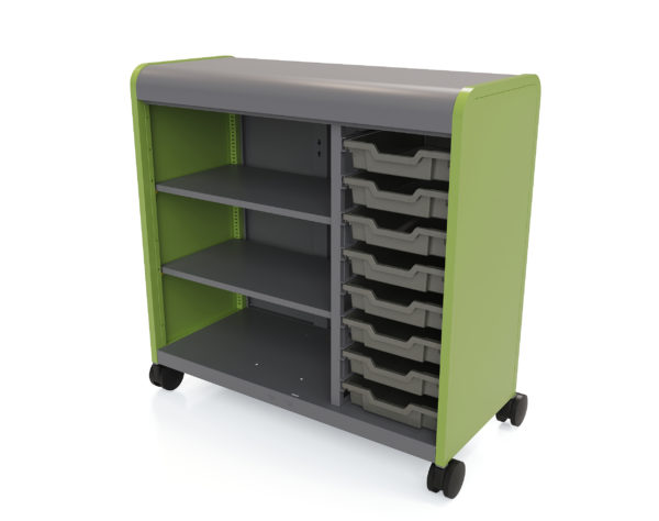Cascade w/ Totes & Shelves